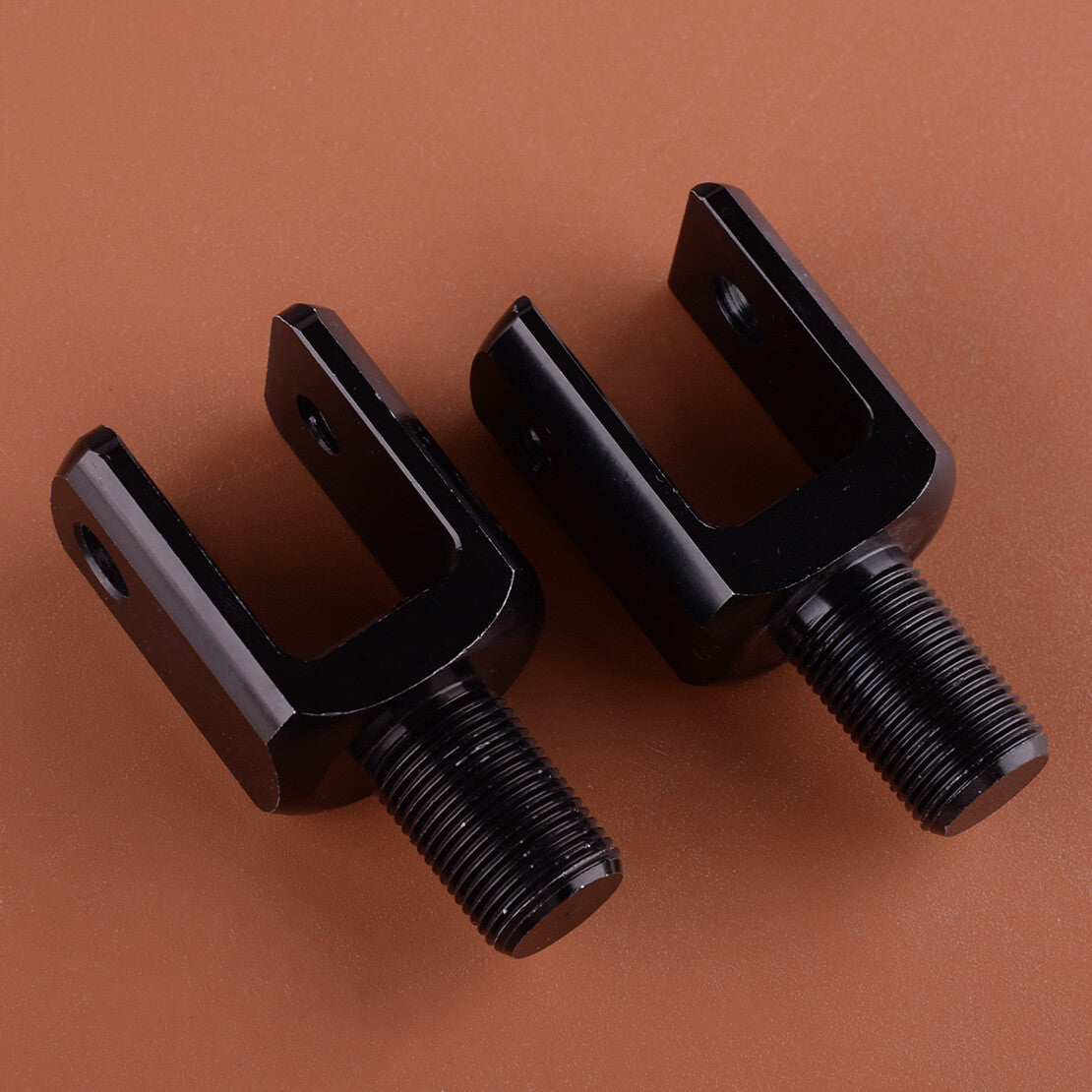 2pcs Black U-Type Motorcycle Rear Shock Absorber Adapter Damper Suspension Kit v