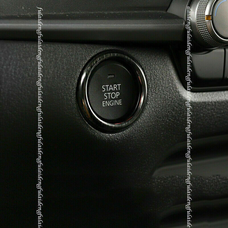 for Mazda CX-30 2020-2022 Black Titanium Ignition Switch Start Button Frame Trim