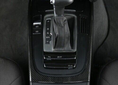 Central Console Carbon Fiber ABS Gear Shift Frame Trim for Audi A4 A5 11-16 B n
