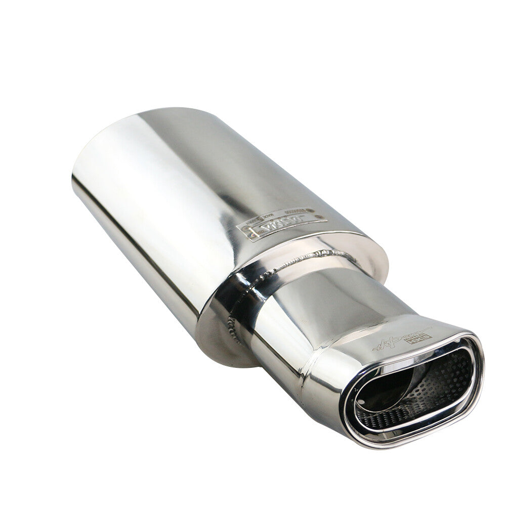 2.5 ID 5.53 OD Sport Sound Muffler Tip Exhaust Tip Resonator Double Wall