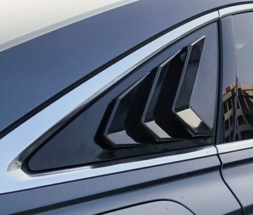 Gloss Black Window Louver Shutter Trim for Audi A6 S6 2012-2018 Side Vent Scoop
