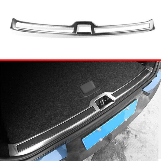 for Volvo XC40 2019-2023 Matt Steel Silver Rear Bumper Sill Plate Protector Trim