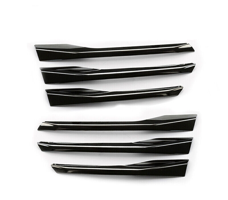 For 17-2024 for Cadillac XT5 Black Steel Front Fog Light Lamp Moulding Strip Trim 6X