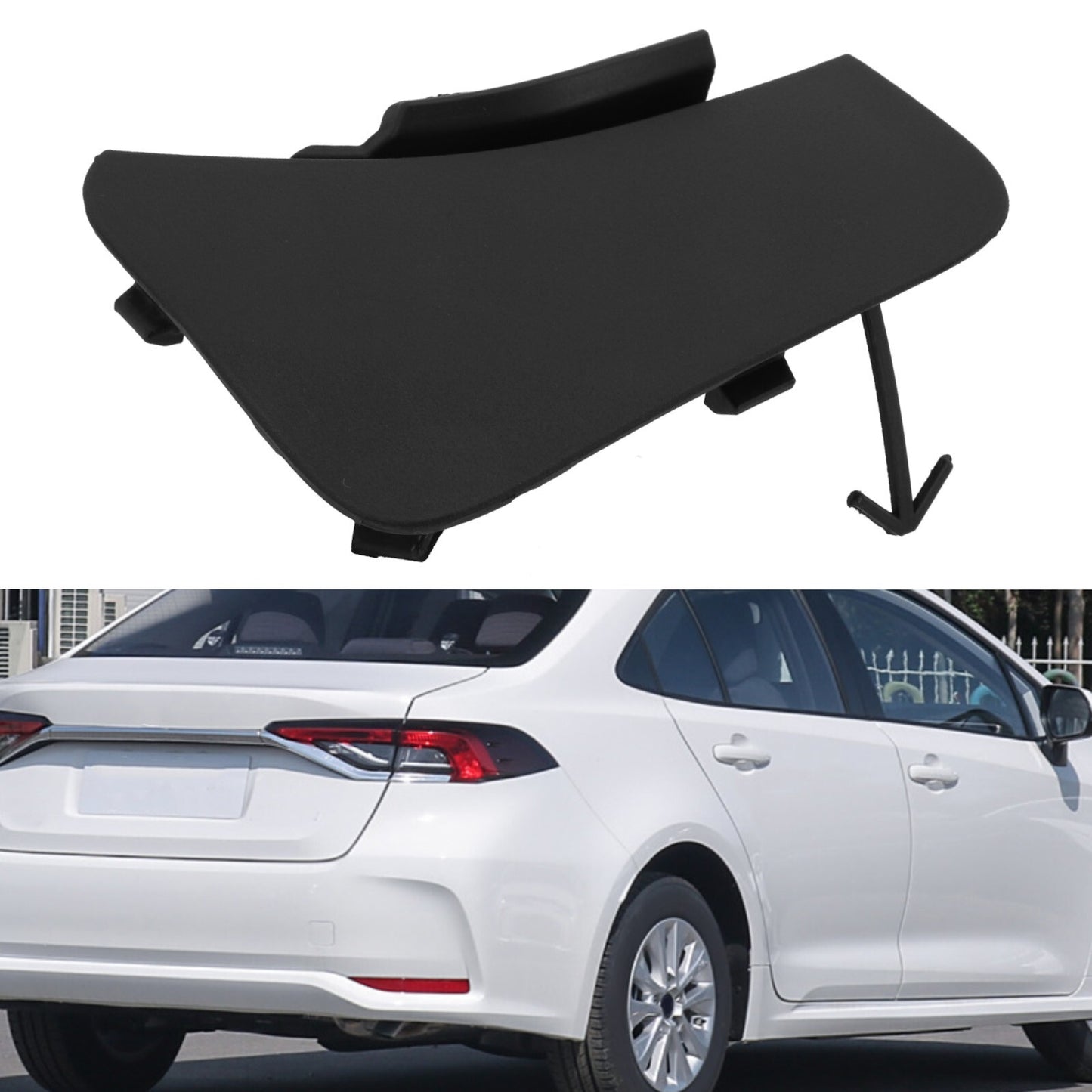 Rear Bumper Tow Hook Eye Cover Trailer Cap for for Corolla Cross 2022-23 v
