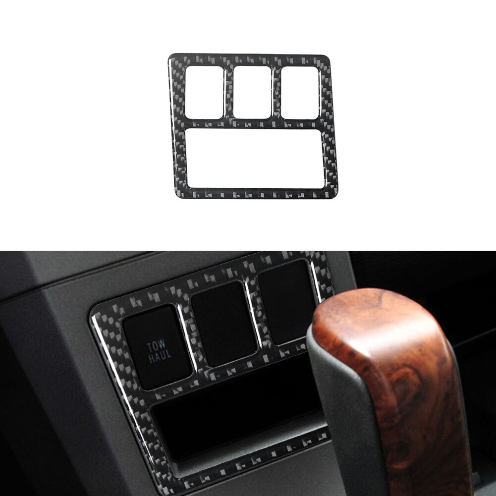 Carbon Fiber Radio Console Outer Frame Cover for Subaru Legacy Outback 2010-2014 v