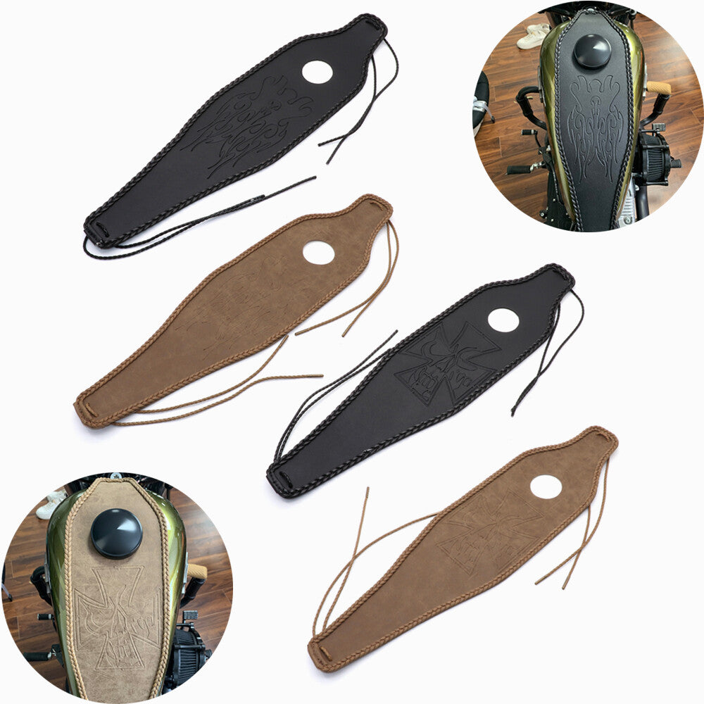 New PU Leather Fuel Tank Holster Protective Cover for Harley Sportster XL 883 48 Q