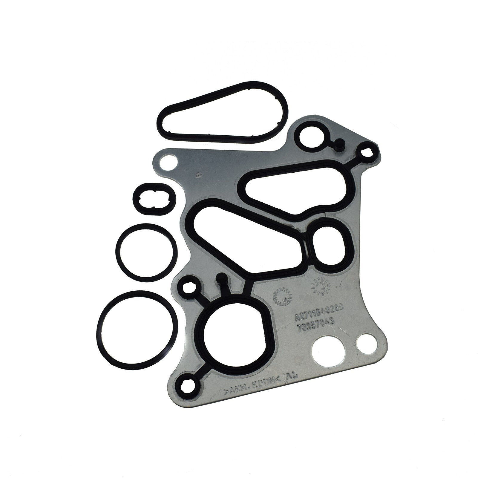 Oil filter housing gasket seal for Mercedes E400 E500 E350 C250 C350 C63 AMG - v