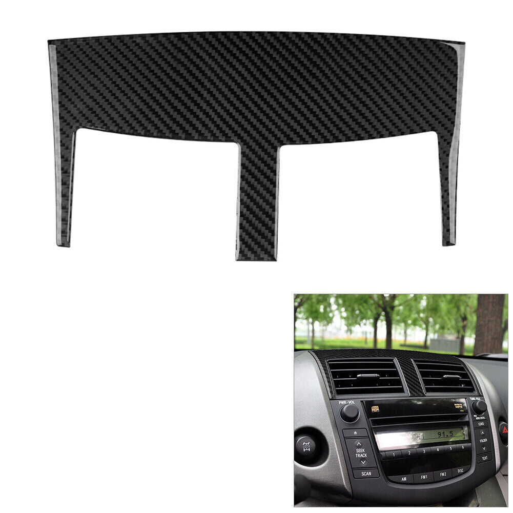 for Toyota RAV4 06-12 Carbon Fiber Interior Central Air Vent Outlet Cover Trim