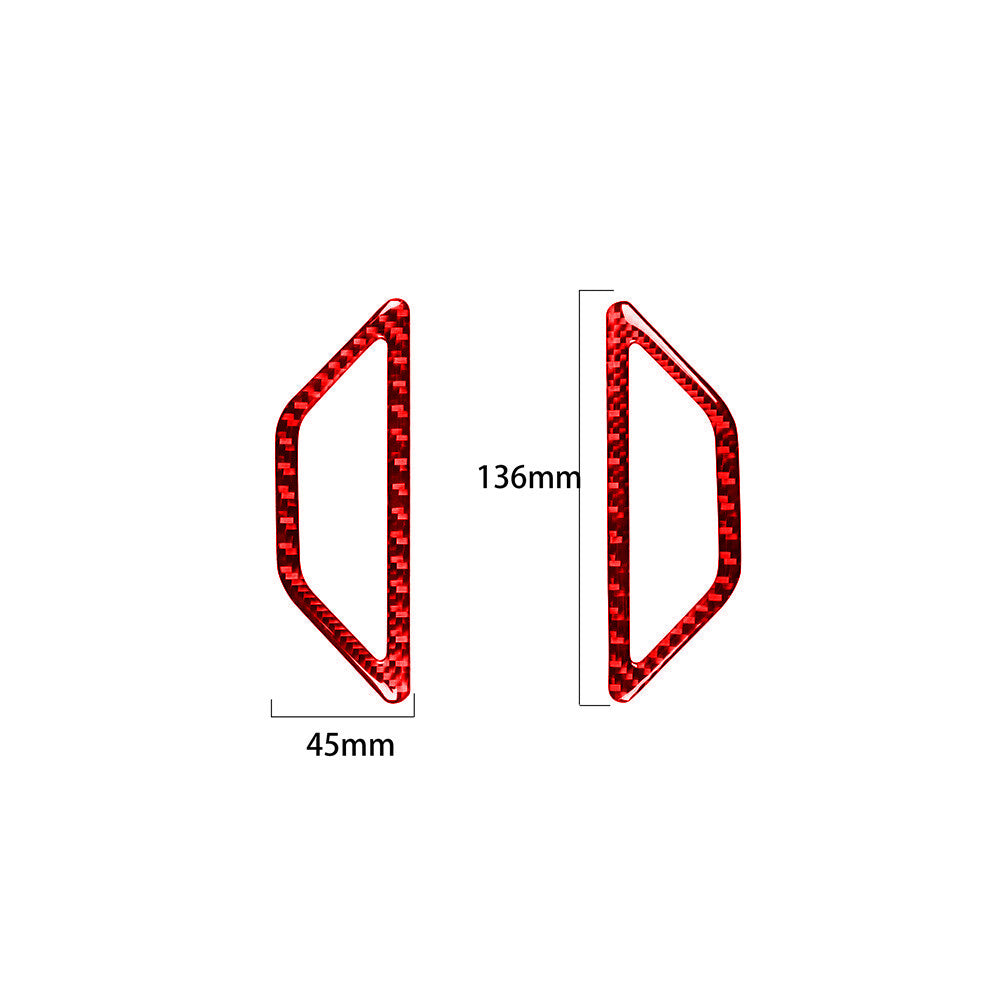Red Carbon Fiber Side Air Vent Outlet Cover Trim for Subaru BRZ for Toyota 86 17-19