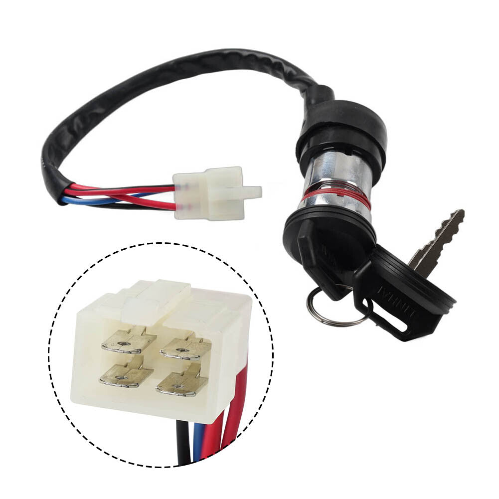 Ignition Switch Lock 4 Wires For Linhai 250cc 260cc 300cc 400cc ATV With 2 Keys