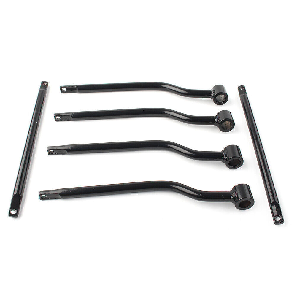 Universal Steel Motorcycle Saddlebag Side Support Bars Mounting Brackets Black Q