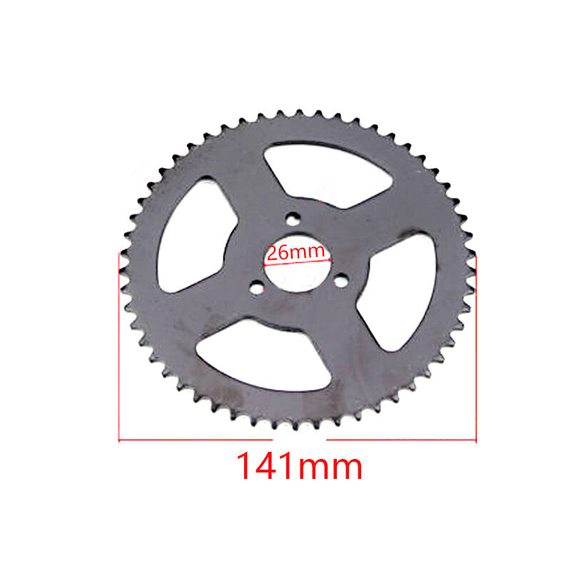 for Mini bicycle 47cc/49cc 2-stroke drive system, T8F chain and 6T gearbox, rear sprocket. n