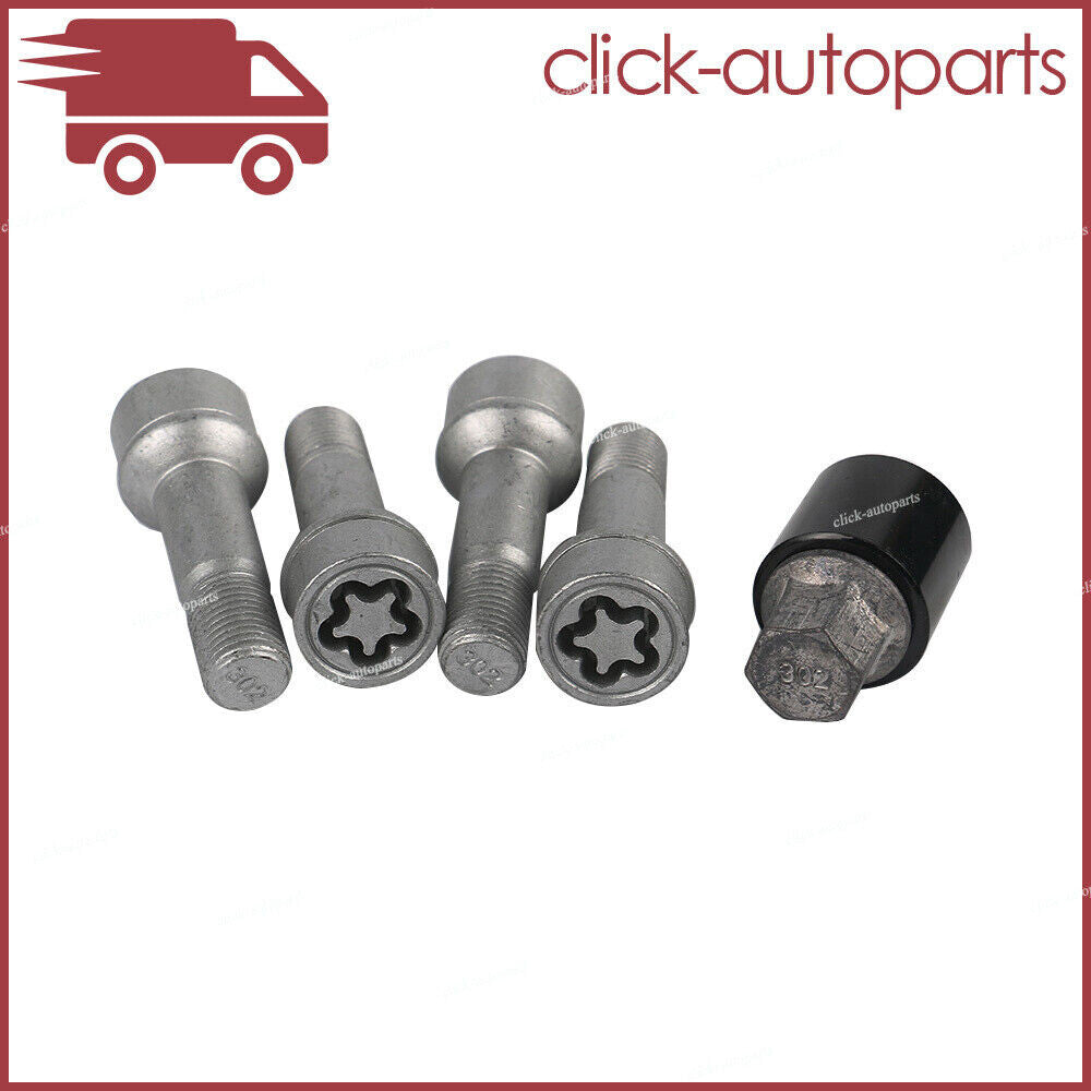 5x M14x1.5x45 Wheel Set Studs Lugs Long Safety Bolts A0019901707 for Mercedes Q