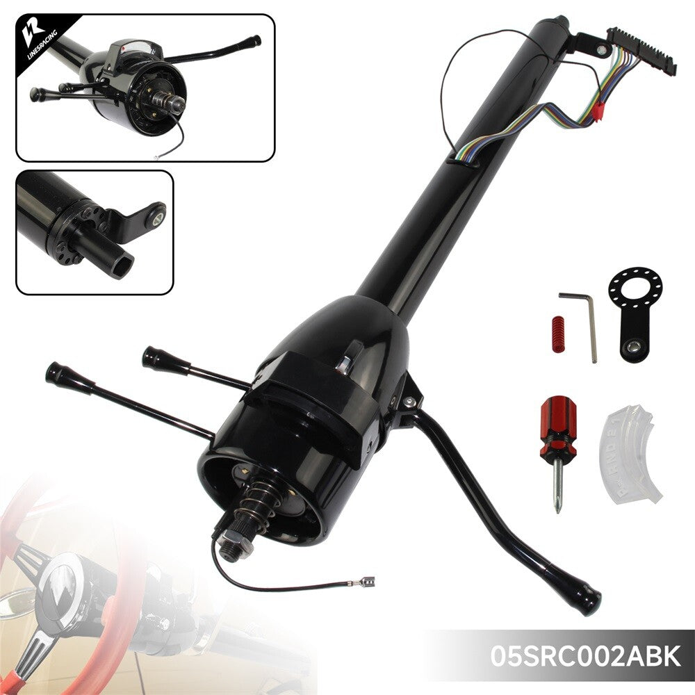 LR GM Black 30'' Tilt AT Automatic Style Steering Column Universal for GM Cars