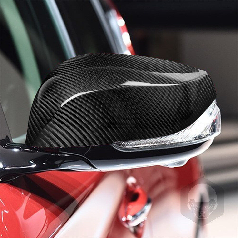 Real Carbon Fiber Side Rearview Mirror Caps Cover for Infiniti Q50 Q70 Q60 2014+