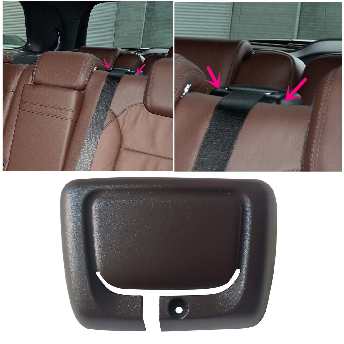 Rear Row Center for Seat Belt Guide Cover for Mercedes-Benz X166 W166 GL ML GLE GL