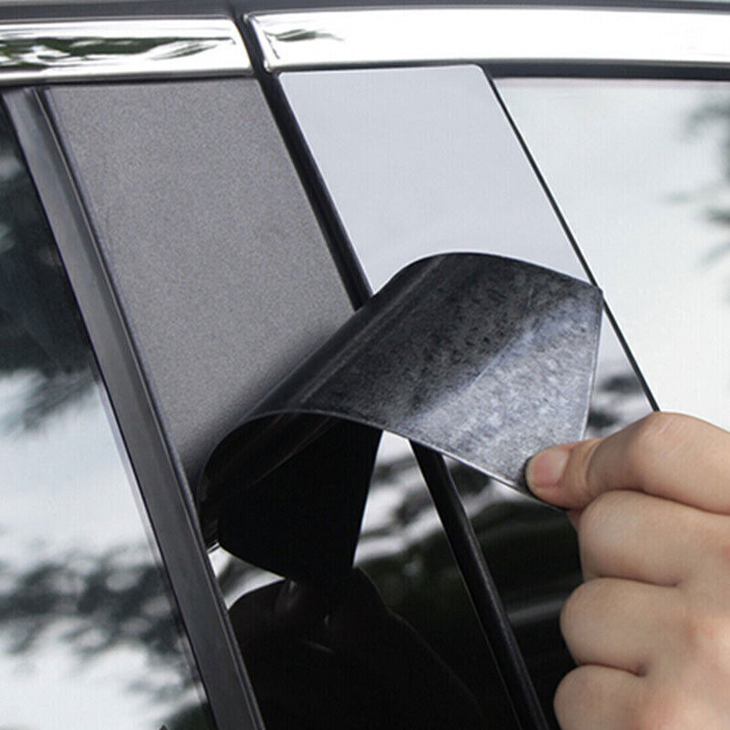 for Subaru XV Crosstrek 2013-15 Piano Black Pillar Posts Door Window Strip Trim