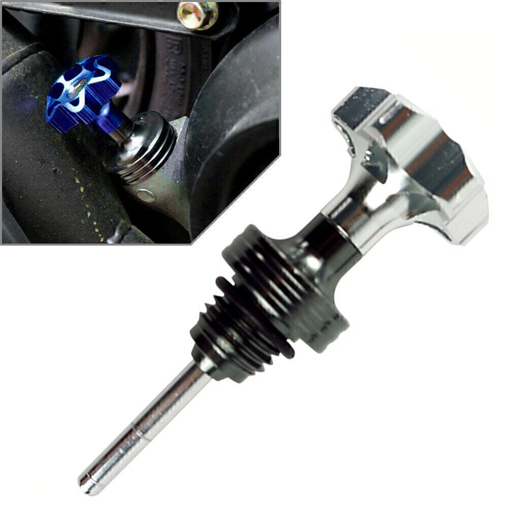 Motorcycle Aluminum Engine Oil Dipstick For 125CC ATV Pit Dirt Bike Silver Q
