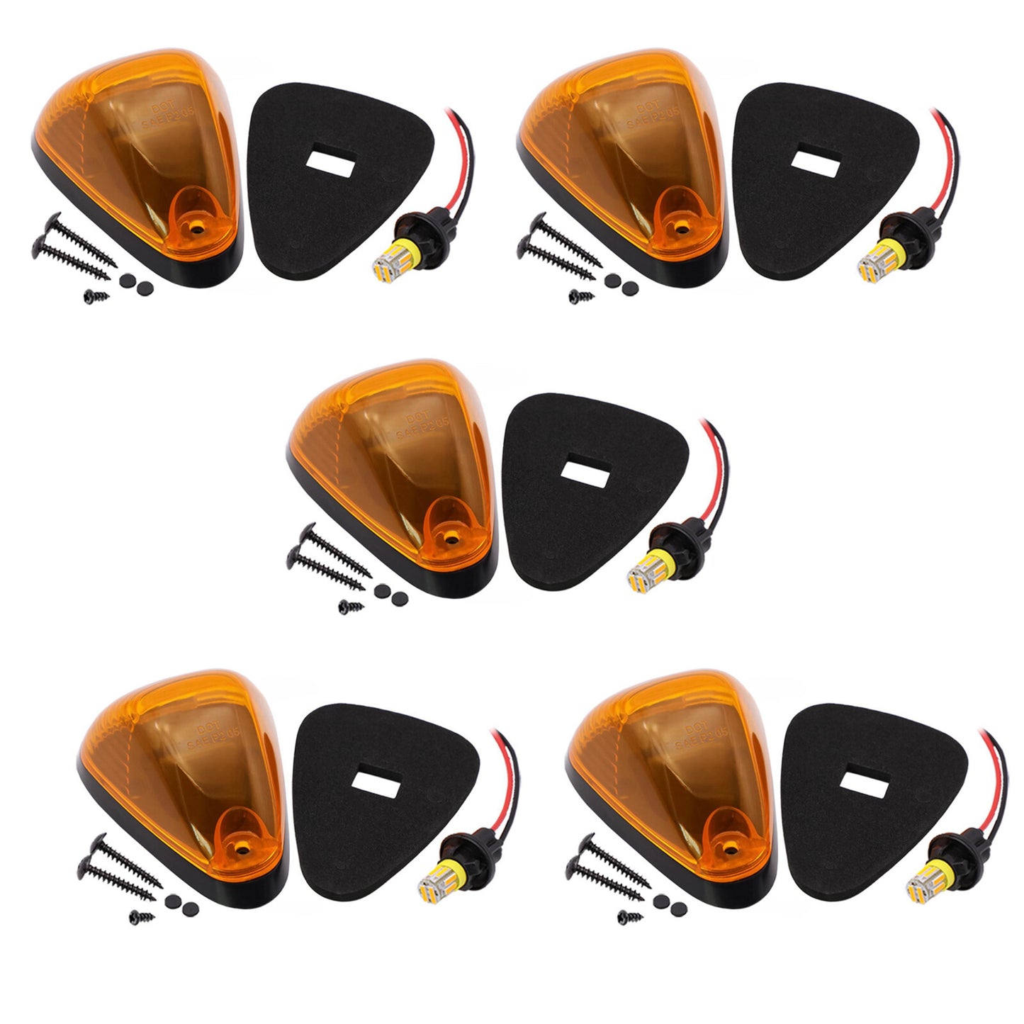 for Ford F250 F350 F450 F550 F650 F750 Roof Top Cab Running Amber Lights