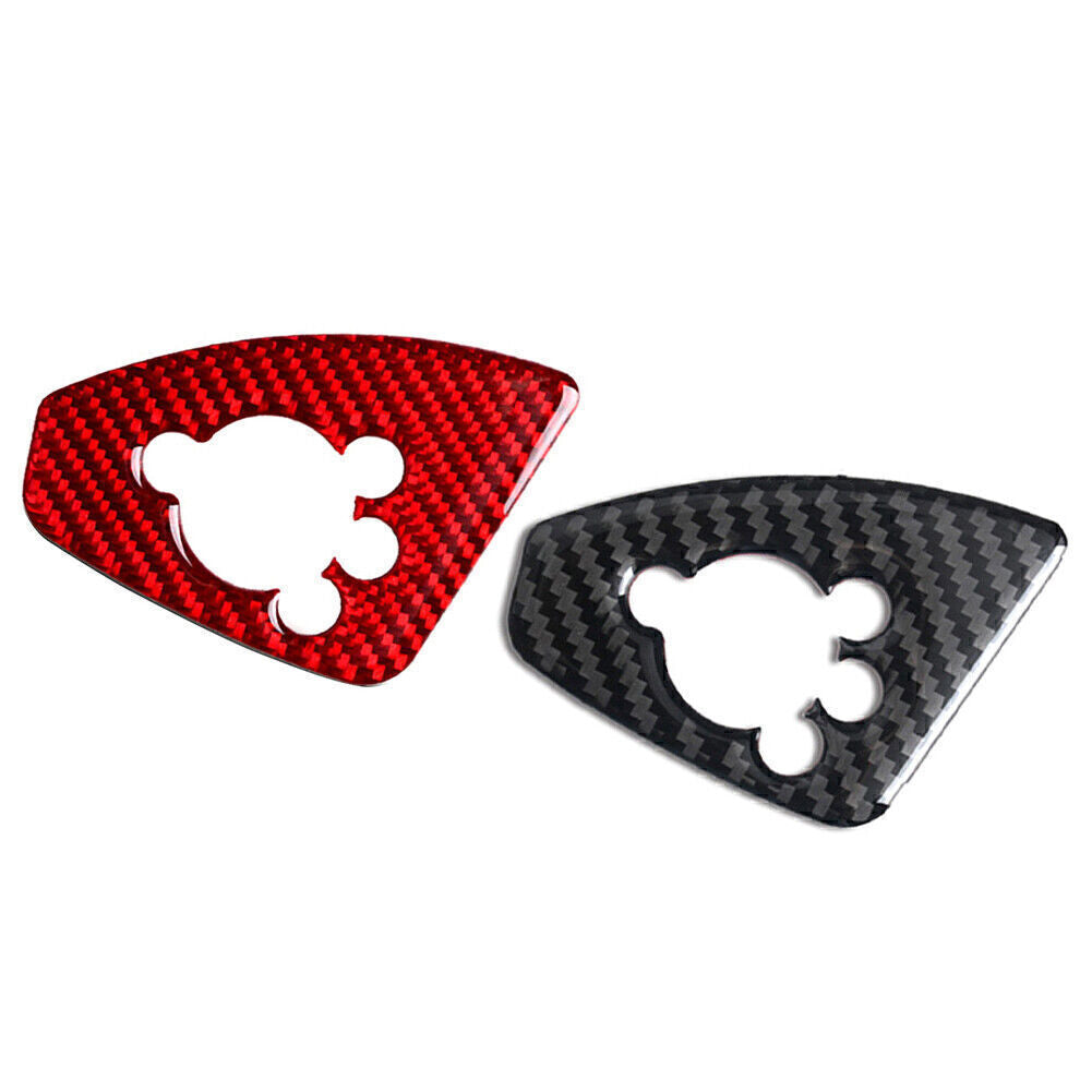 Fit for Audi TT TTRS 2008-14 Carbon Fiber Interior Door Lock Button Cover Trim
