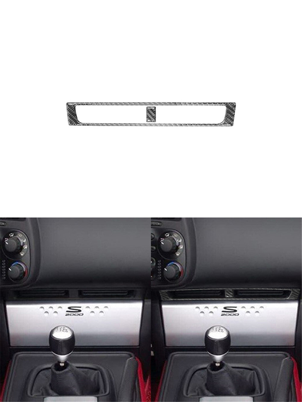 for Honda Accord 18 - 2022 Woodgrain Center Console AC Vent Frame Trim- v