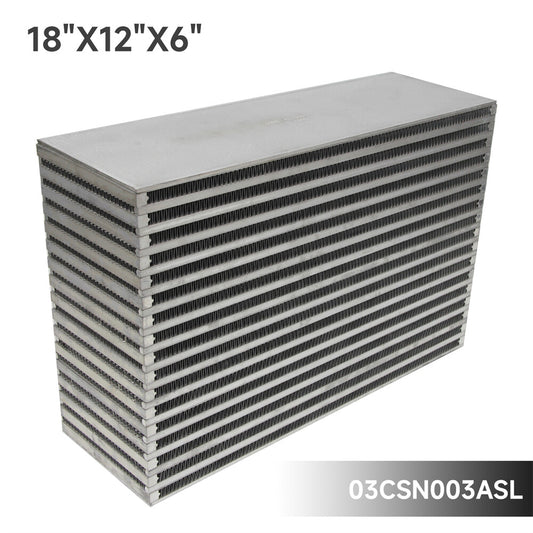 Universal Race High Performance Bar and Plate Air Intercooler Core 18X12X6