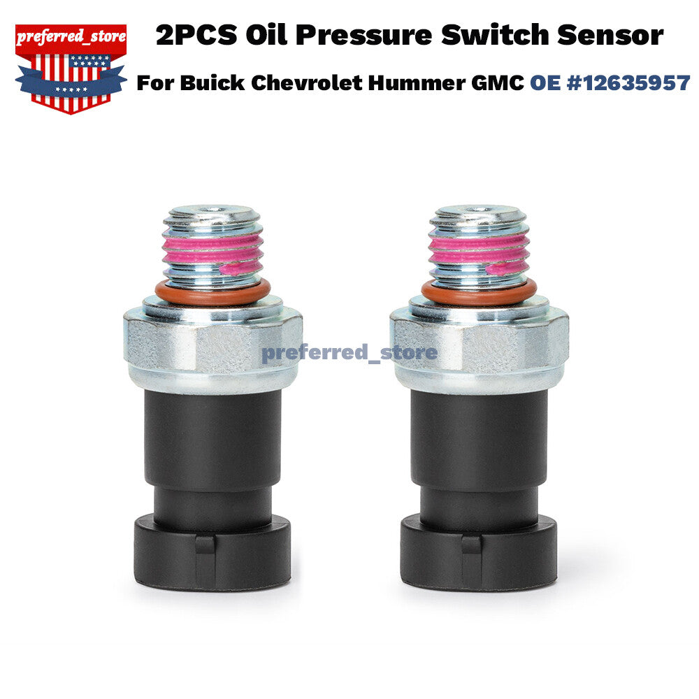 Two engine oil pressure sensor switches for trailers 2002-09 12590793- v
