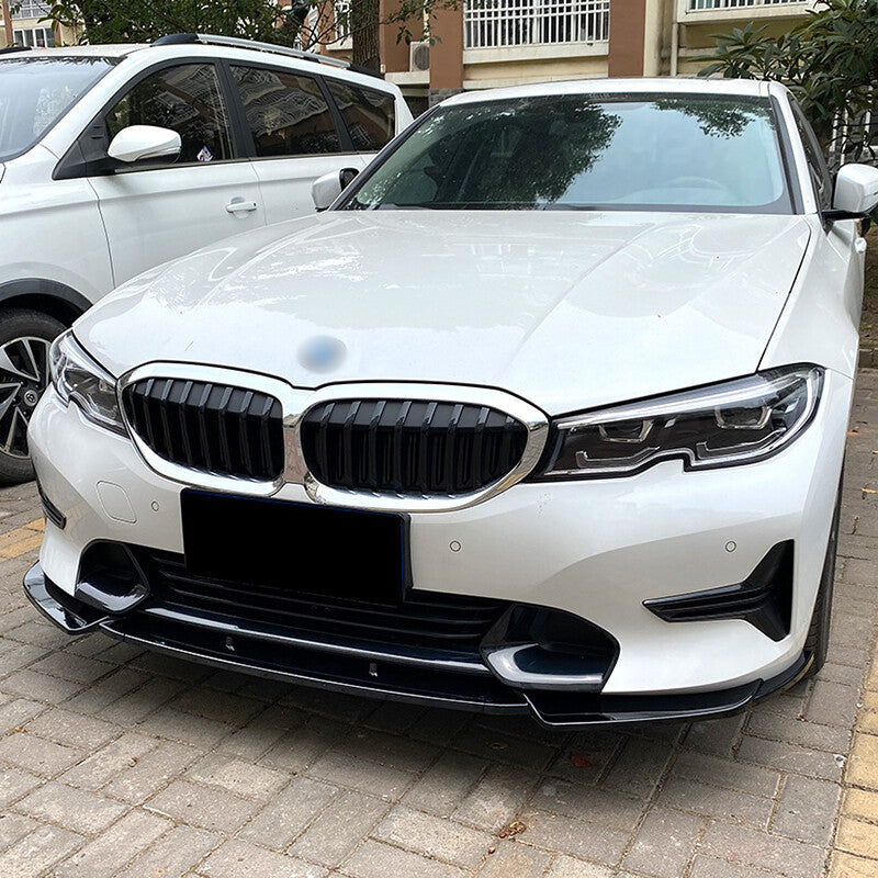 Gloss Front Bumper Lip Spoiler Splitters For 3 G20 G21 320i 2019-2022 n