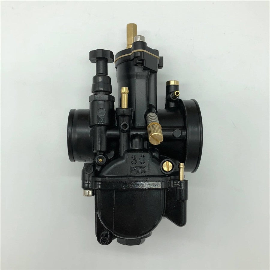 30mm Carburetor For Dirt Bike PWK Racing Flat Side Carb Scooter ATV Go Kart Pit Q