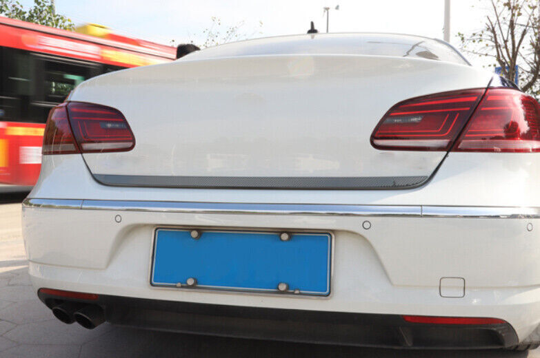 Rear Door Trunk Lid 2012-17 for Volkswagen CC Tailgate Strip Carbon Fiber Steel
