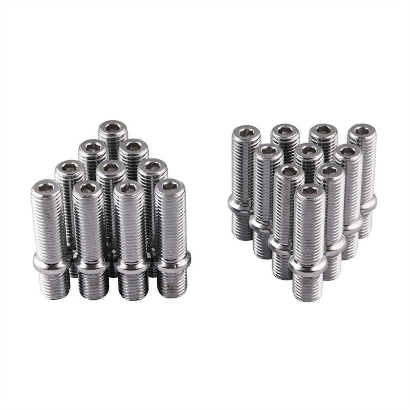 20pcs M14x1.25 to M12x1.5 50mm Extended Wheel Stud Bolt Conversion Screw Adapter Q