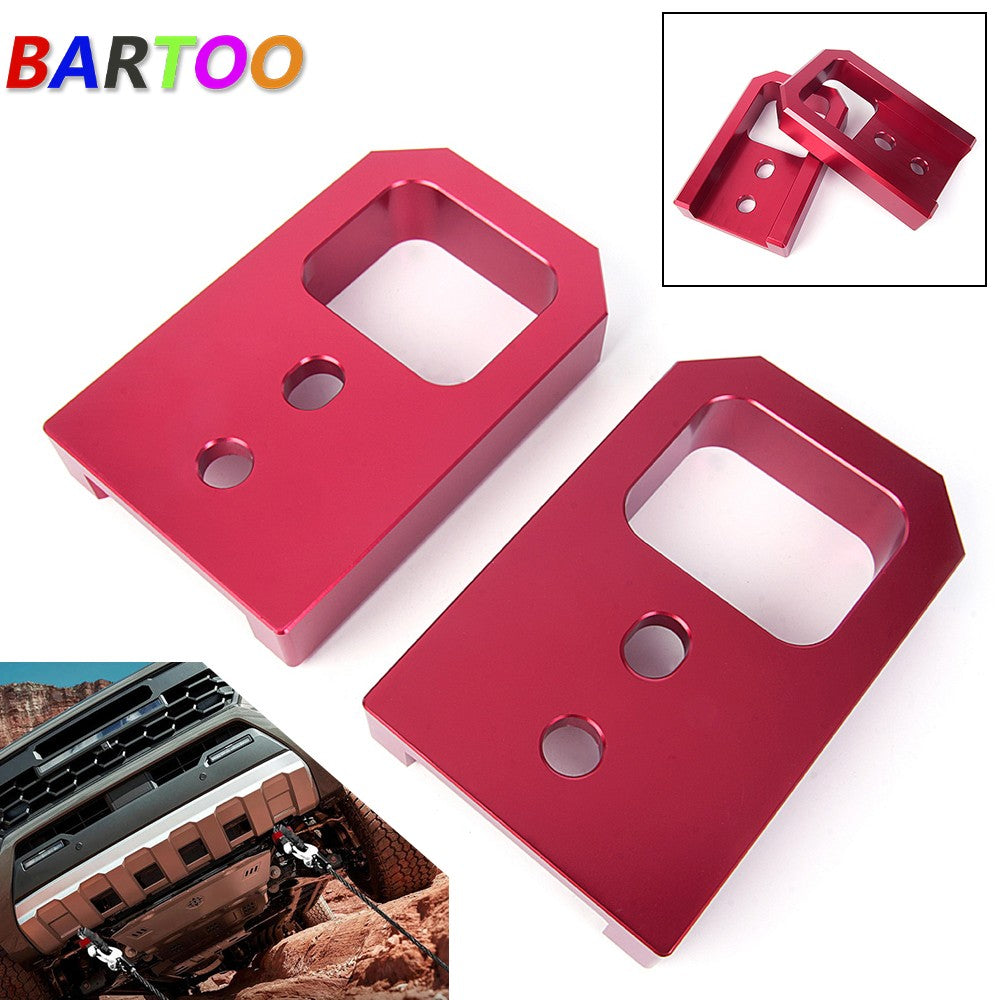 2 x Front Tow Hooks For Tacoma 2024-2026 for 4Runner 2025-2026 Red Left and Right Q