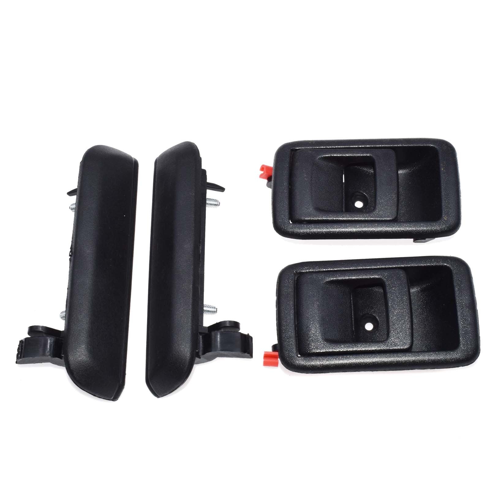 Interior Exterior Rear Left and Right 4 Pieces Door Handle for Tercel 1995 - 98- v
