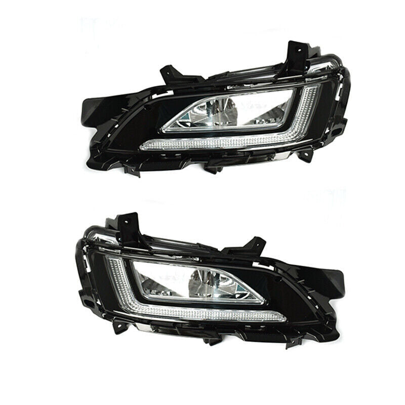 Pair for Hyundai for Tucson 2019-2020 Front bumper Fog lights daytime running lights