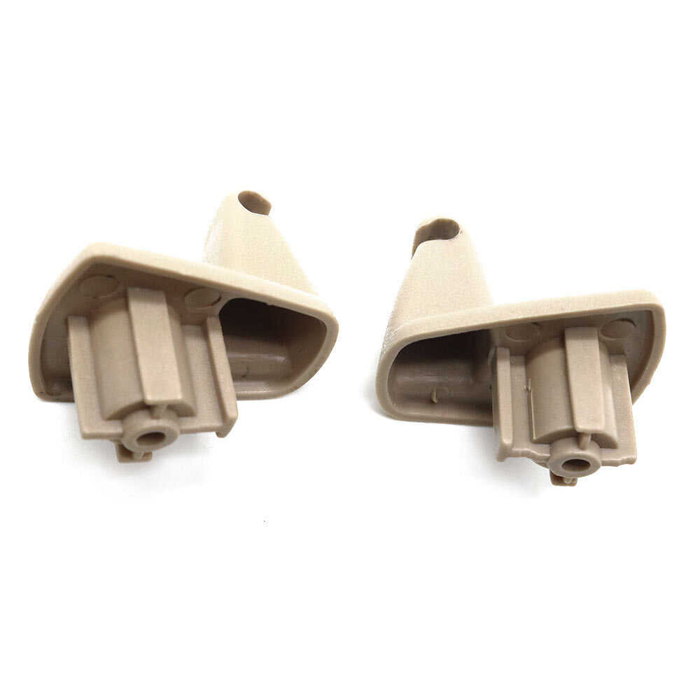 2X Beige Sun Visor Holder Hook Clips for Chrysler 300 300C for Dodge for Charger Magnum