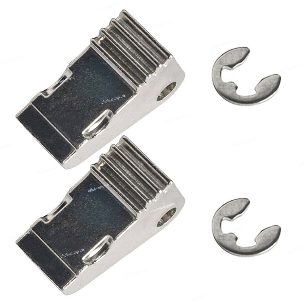 2Qty Silver Door Handle Paddle Gear 1042845-00-B for Tesla for Model S 2012 to 2019