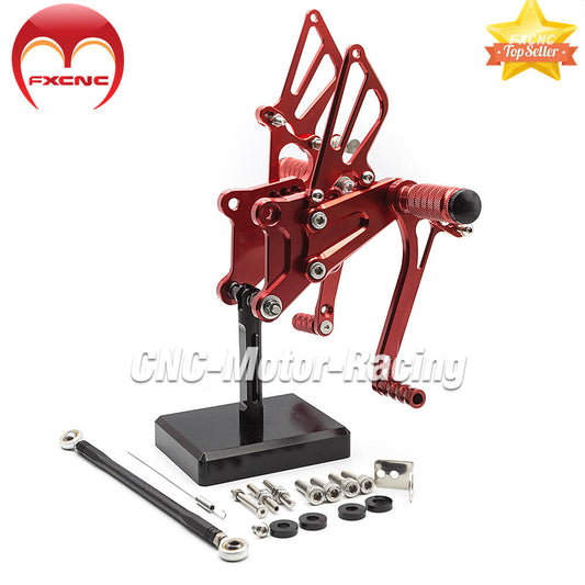 CNC geared feet and footrest adjustment for Honda VFR400 NC30 and RVF400 NC35