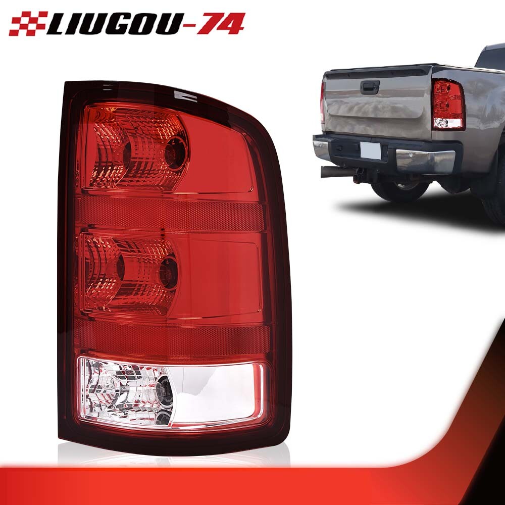 Tail Light Brake Light Passenger Side Fits 07-13 for GMC for Sierra 1500 2500HD 3500HD- v