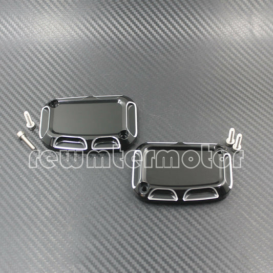 Left & Right Brake Master Front Cylinder Cover Fit for Harley Touring CVO VRSCD Q