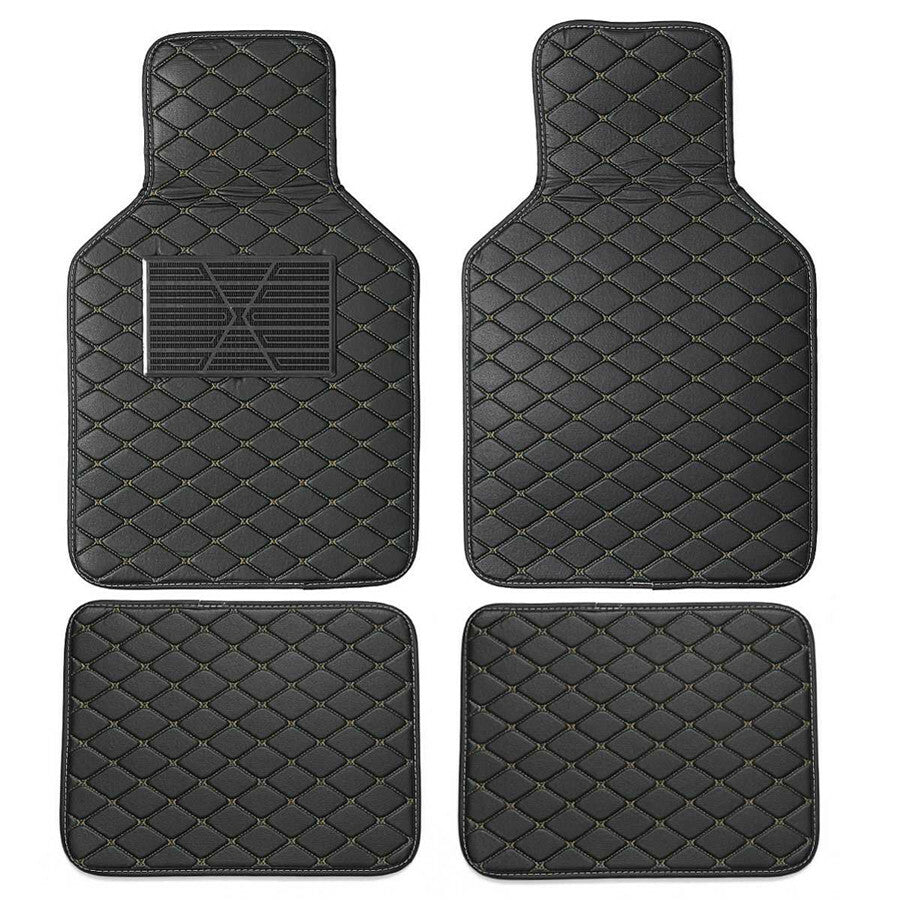 Waterproof black polyurethane synthetic car floor mats, car lining, front and rear anti-slip
