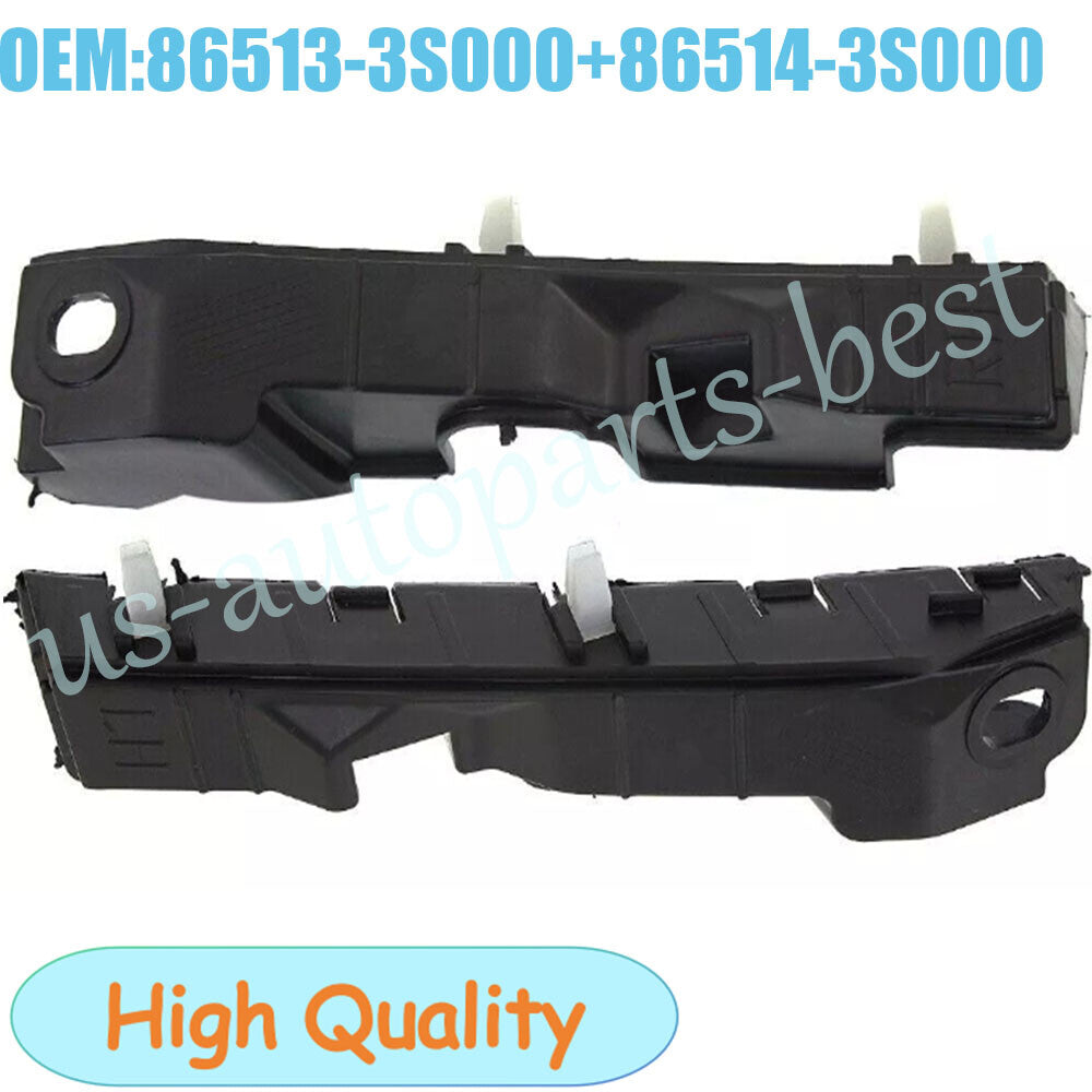 Pair Front Bumper Bracket Left Right Side For 11-14 for Hyundai Sonata