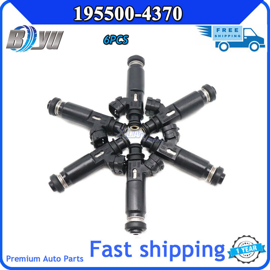 195500-4370 is a 6-fuel injector nozzle for Montero Pajero 3.8 V6 03-06. v