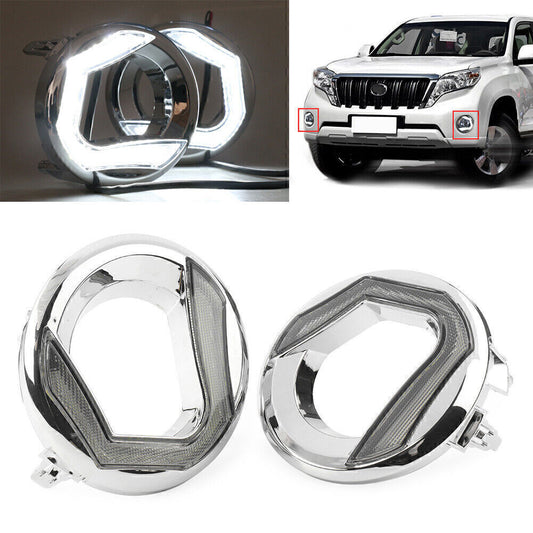 LED DRL Daytime Running Fog Light Lamp for Toyota for Land Cruiser Prado 2014-2015