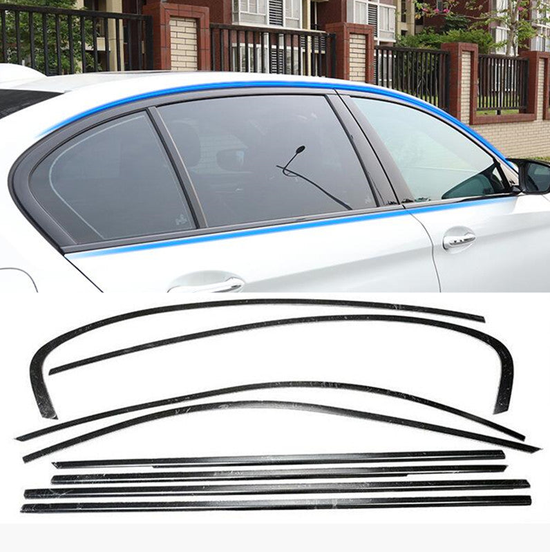 Black Steel For 5 G30 Window Molding Frame Strips 18-22Trim Cover B n