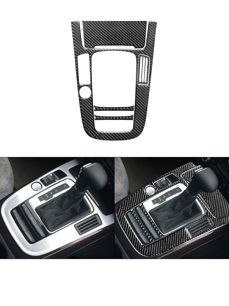 Carbon Fiber Central Console Panel Cover Trim For Lancer 2008-2015 v