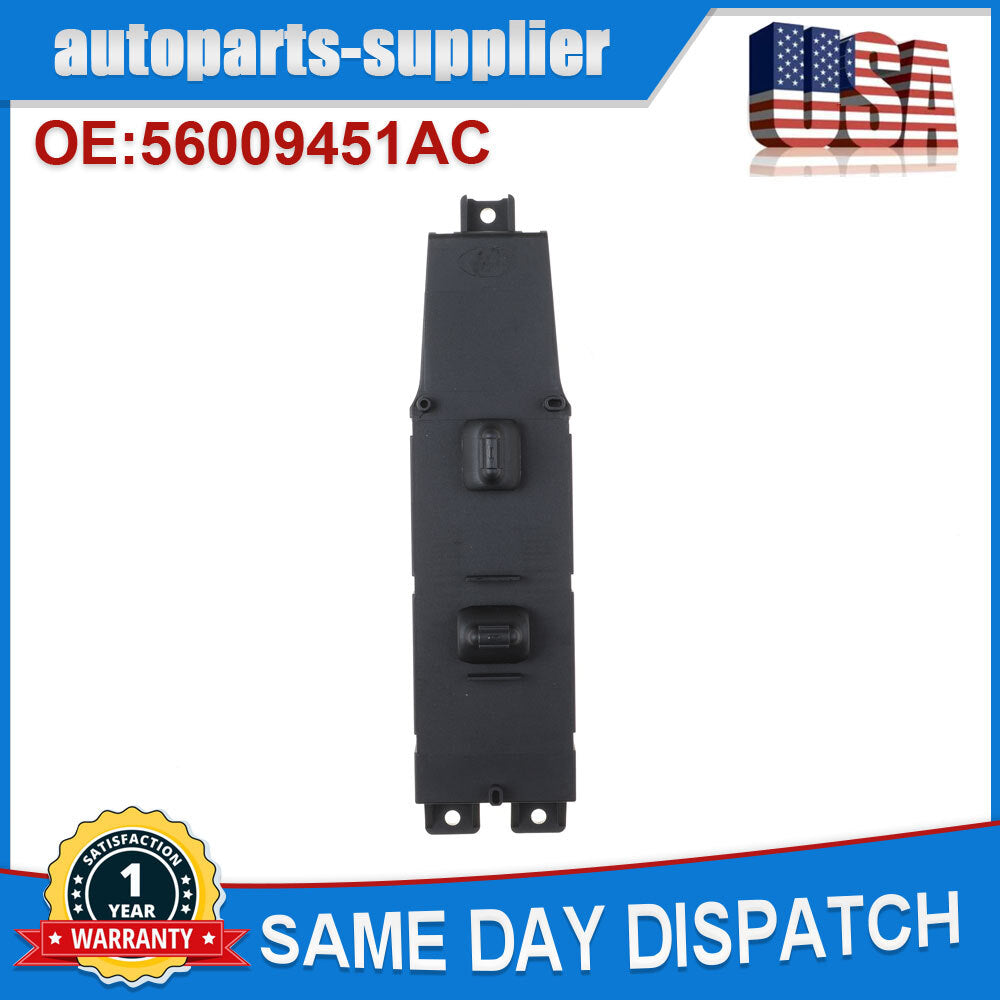 Applicable to the right-side passenger power window control switch of 1997-2001 for Jeep Cherokee.