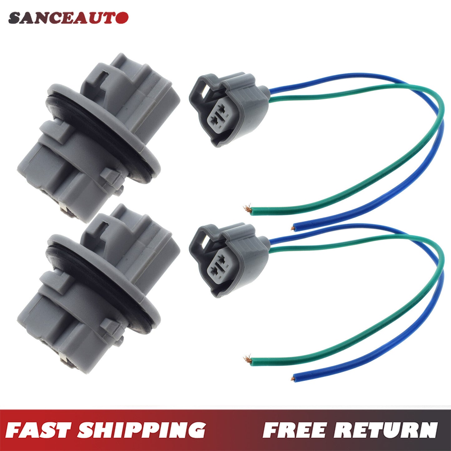 4-piece set 90075-60028 turn signal socket and connector tailpipe suitable for 03-05 4Runner n