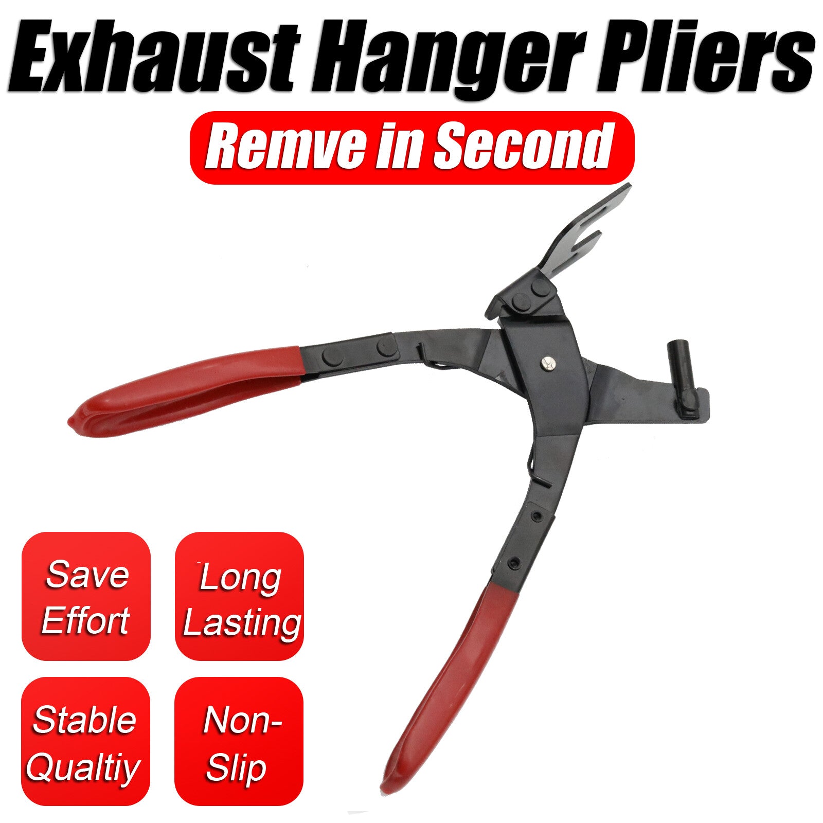 Non-Slip Exhaust Pipe Rubber Removal Plier Muffler Bracket Hanger Remove 10.15in Q