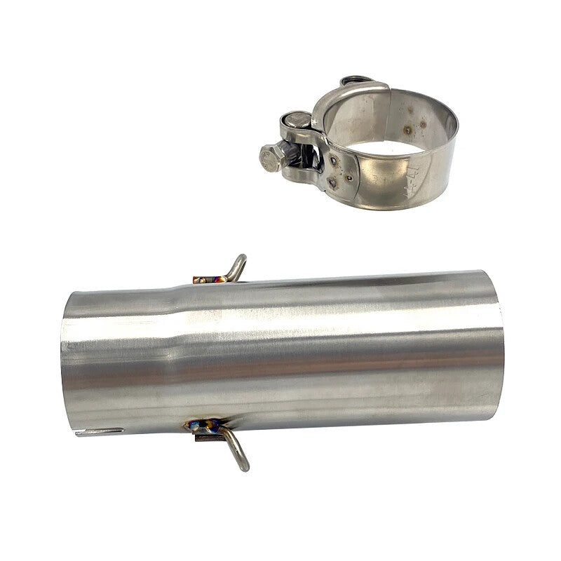 Exhaust Mid Pipe Slip On 45mm Muffler Stainless Steel for Yamaha YZFR6 2006-2016