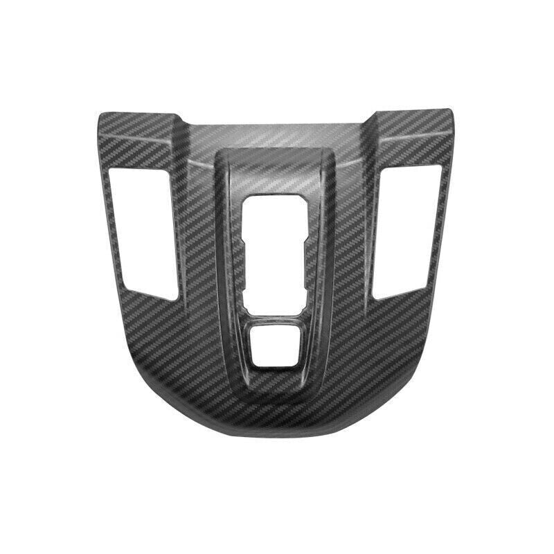 Middle Console Gear Shift Panel Trim for Honda CRV 2017-2022 Steel Carbon Fiber